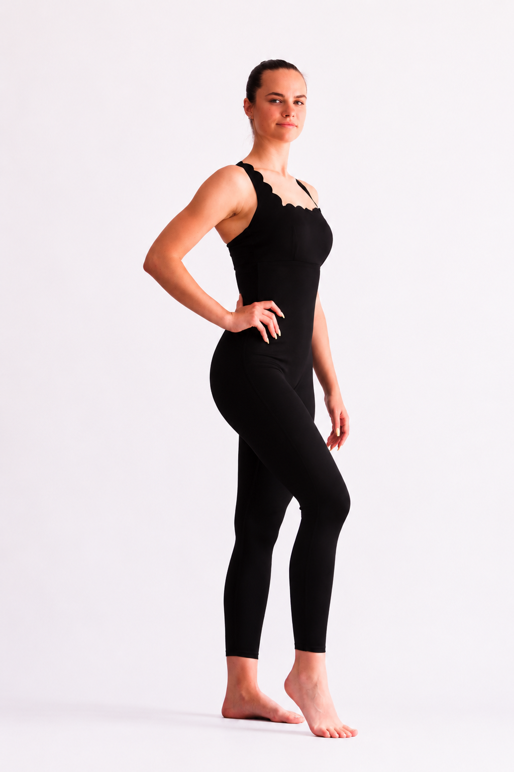 Long Ellegant Yoga Jumpsuit Black
