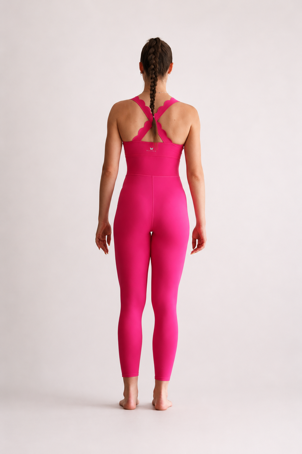 Long Ellegant Yoga Jumpsuit Pink