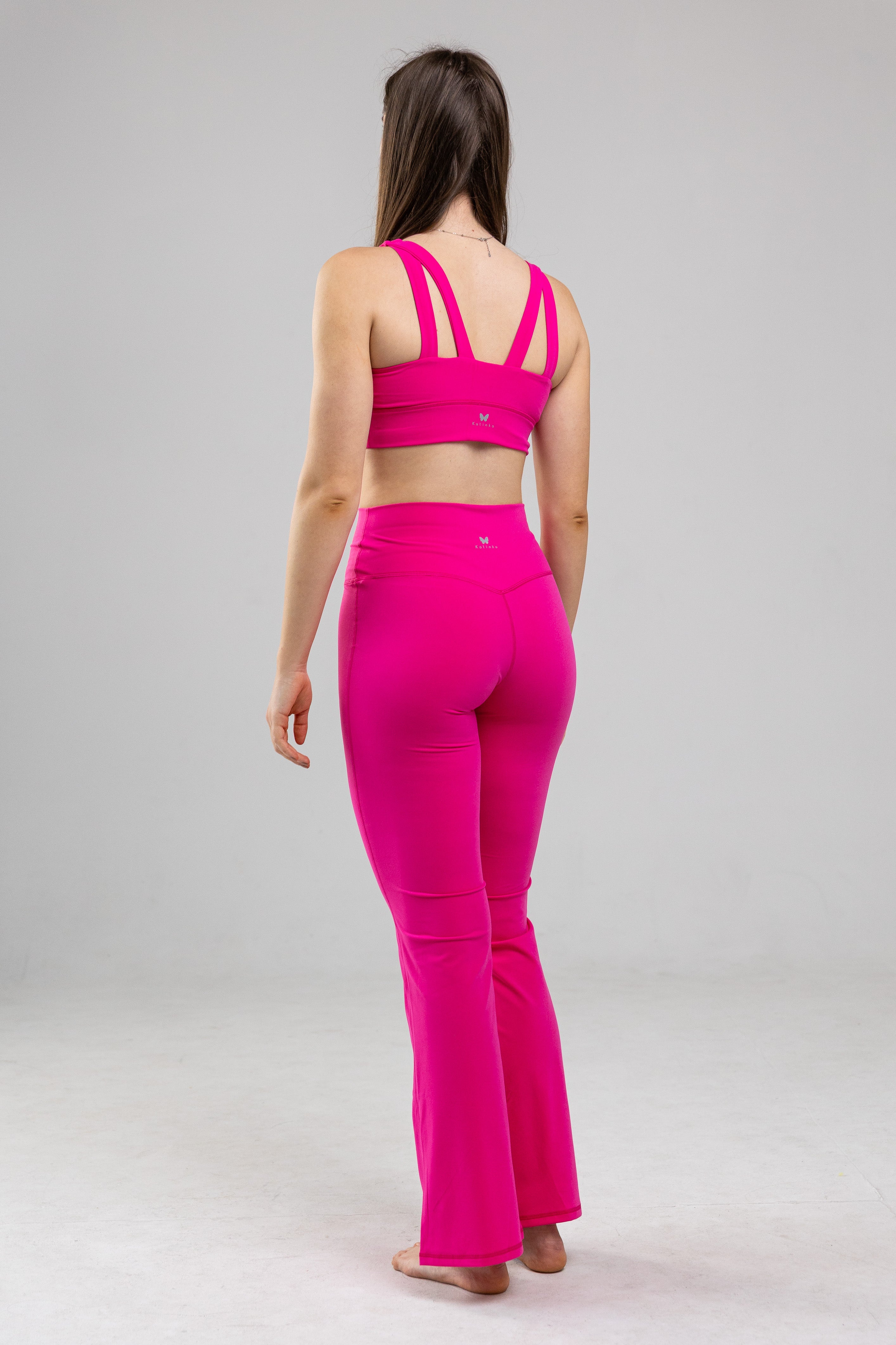 Flare pants set Greta Hot Pink
