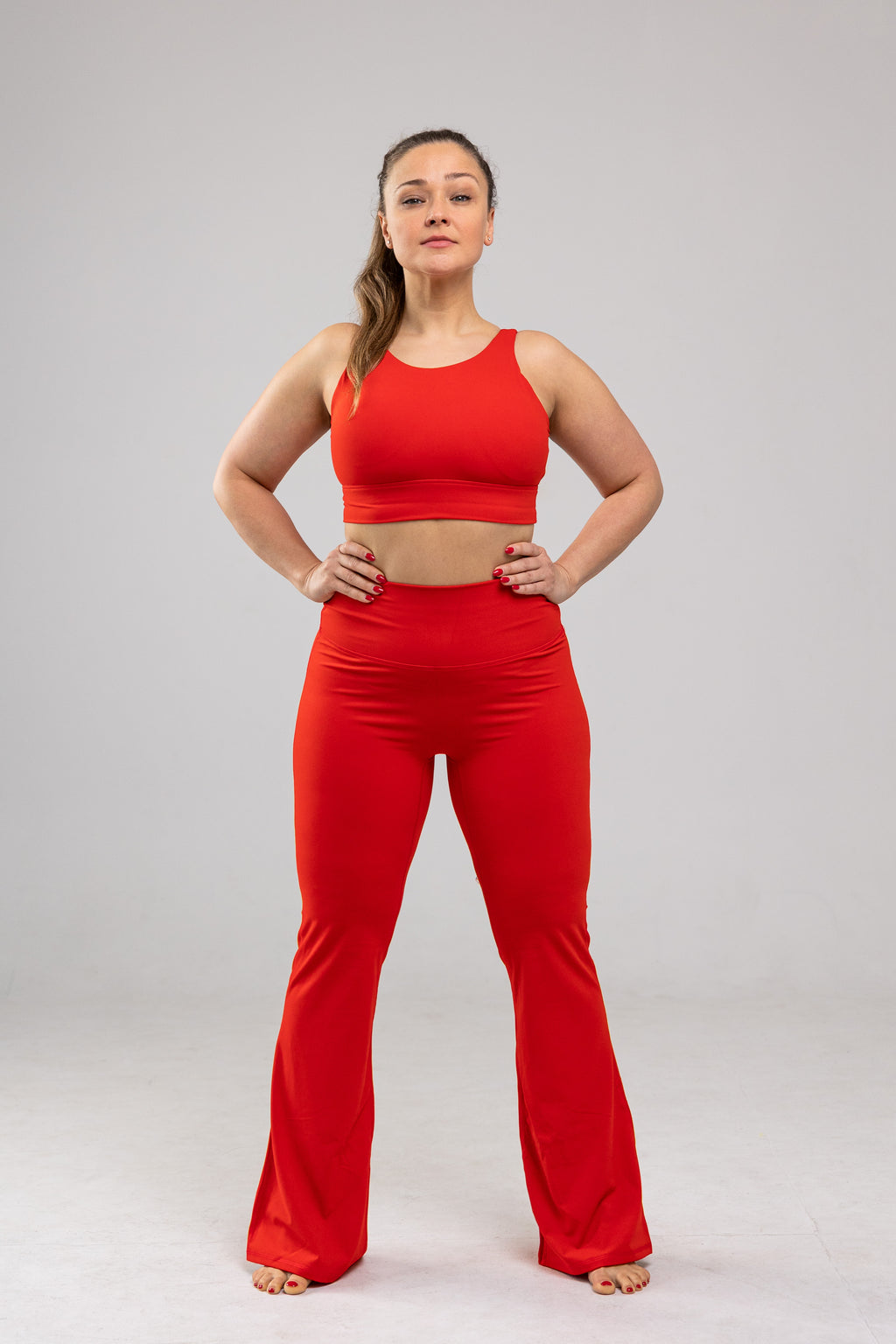 Completo pantaloni yoga svasati Greta Red