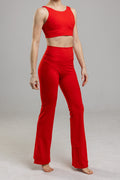 Flare yoga pants set Greta Red
